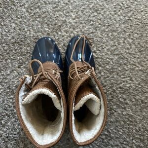 Women's Winter & Rain Boots - Brown and Blue